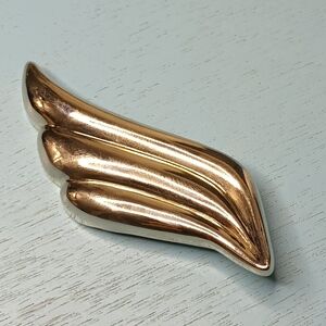 Vintage Thierry Mugler Wing Brooch Metal Concepts Pin Scarf Pin